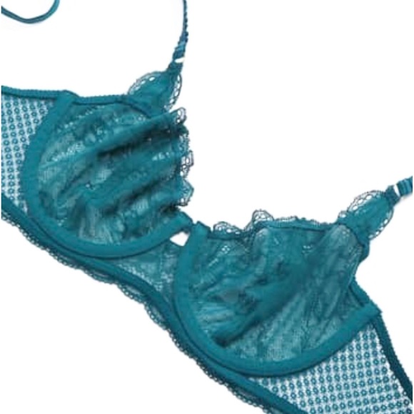 Sam Edelman lace teal bra - Picture 3 of 10
